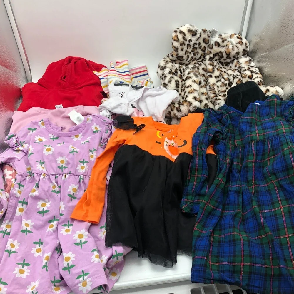 Girls 3T Long Sleeve Dresses T-Shirts BUNDLE Fall Winter Old Navy Cat Jack